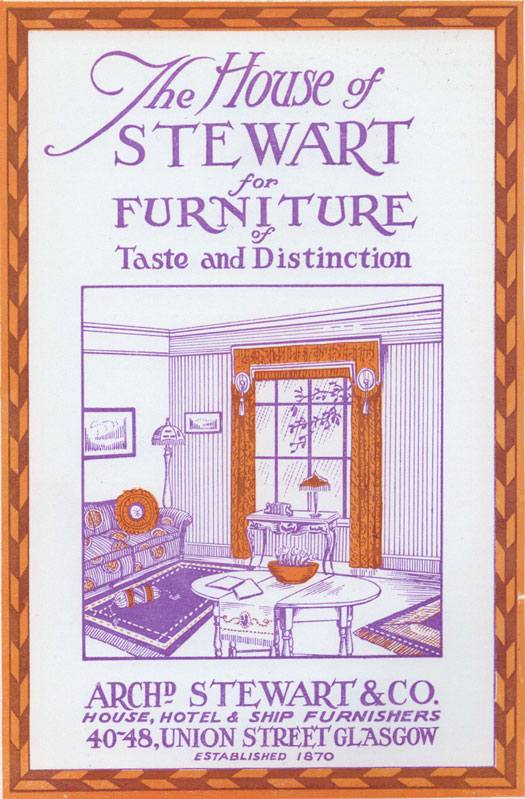 The House of Stewart furniture vintage advert